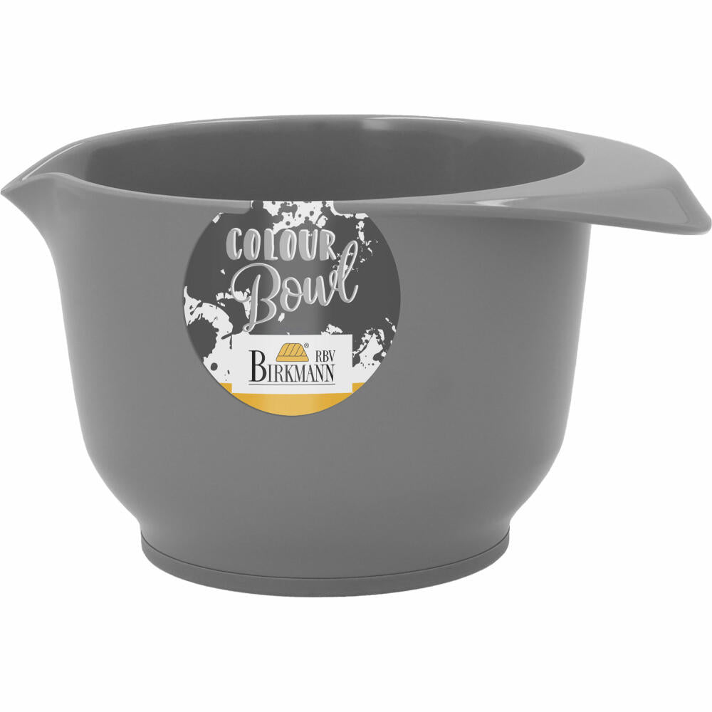 Birkmann Colour Bowl mixing and serving bowl, mixing bowl, bowl, melamine resin, grey, 500 ml, 708686