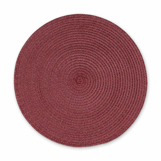 Continenta Round Table Set, Placemat, Placemat, Place Mat, Synthetic Fiber, Wine Red, Ø 38 cm, 6629