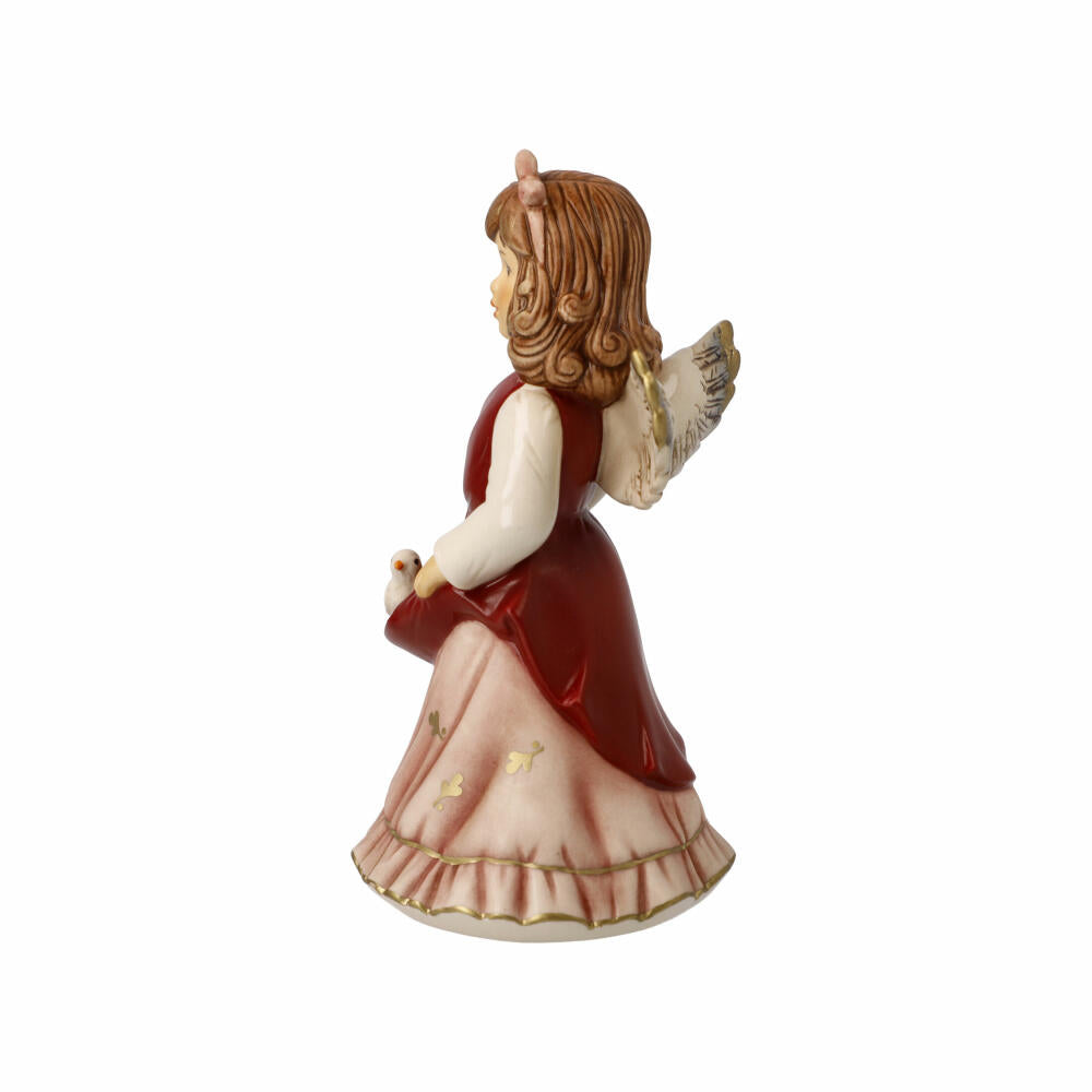 Goebel Angel Peace Angel, decorative figure, Christmas, stoneware, Bordeaux, 14.5 cm, 41672291