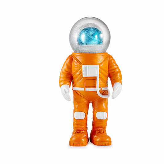 Donkey Products Summerglobe Marstronaut, glitter ball, astronaut figure, polyresin, glass, orange, 30 cm, 330494