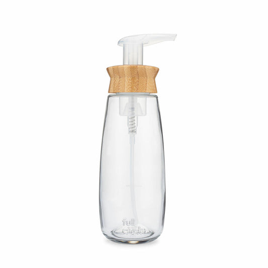 Full Circle Home Soap Dispenser Foamance, Dosing Dispenser, Glass, Bamboo, 450 ml, FC21141W