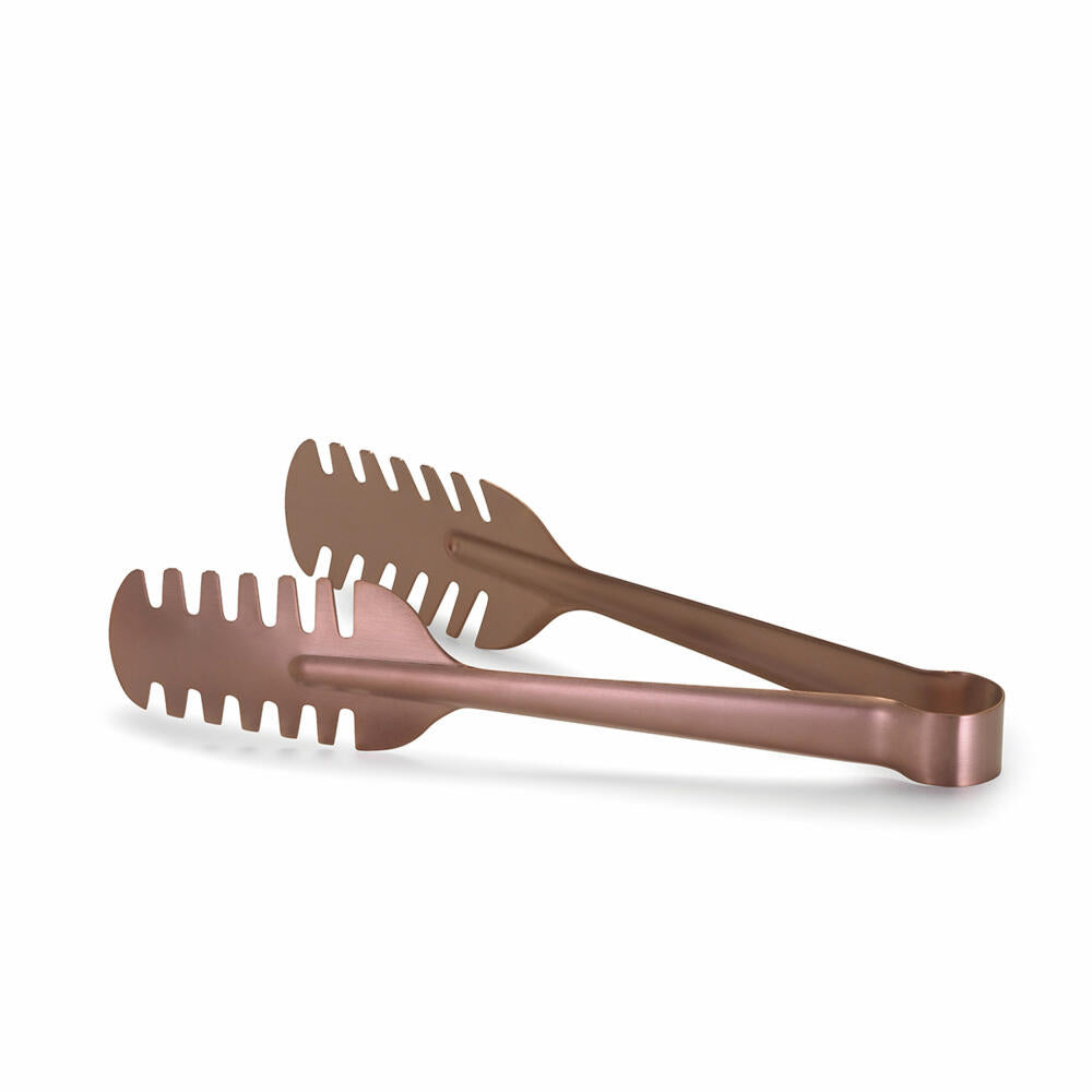 Comas Spaghetti tongs Elegant PVD Copper Satin, pasta gripper, tongs, stainless steel, satin, 24 cm, 6774