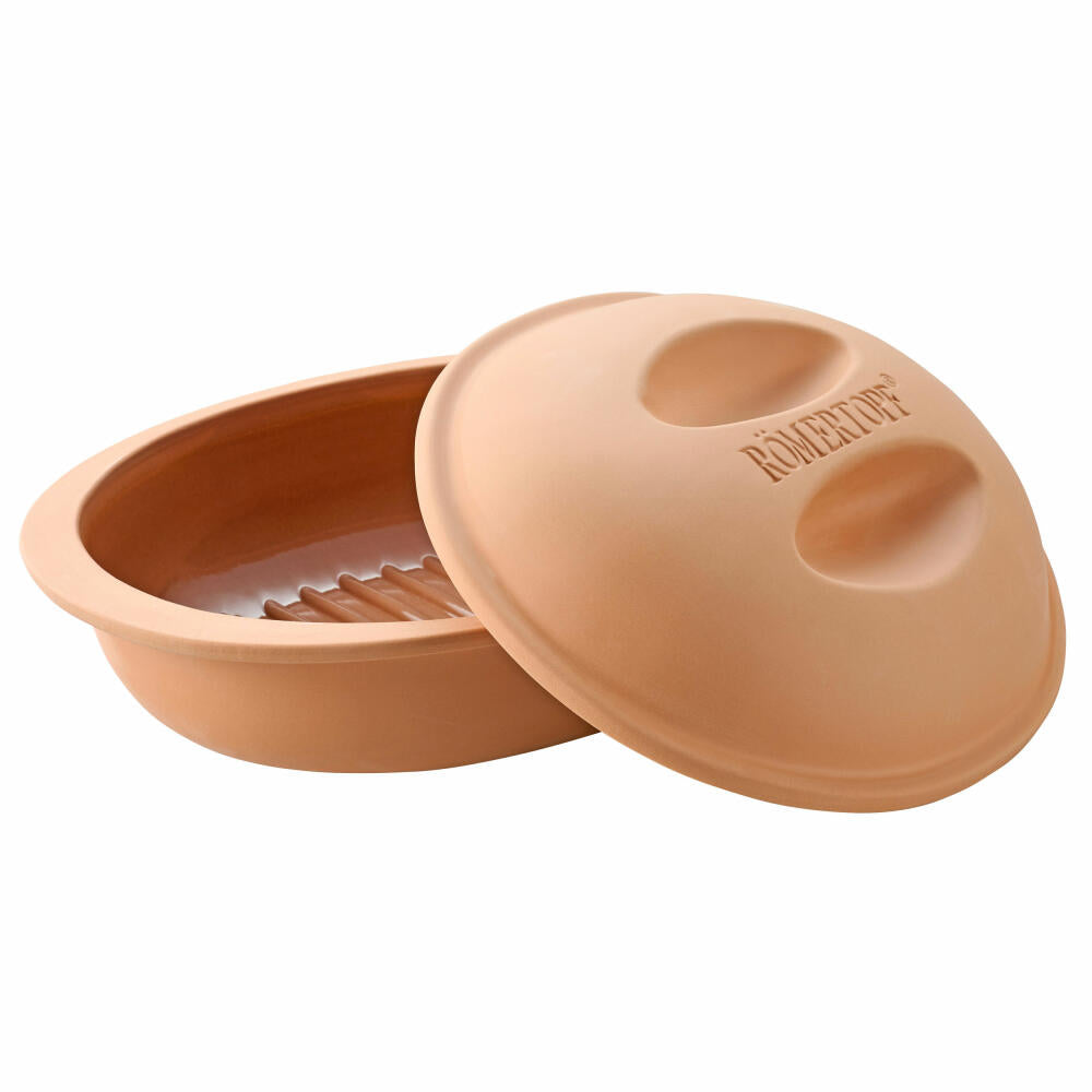 Römertopf roaster Veggie, clay roasting pot for up to 3 people, natural clay, 2.4 L, 213305