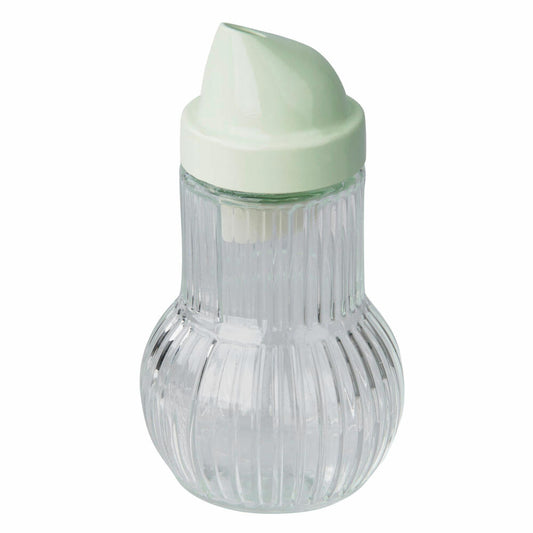 Fackelmann Sugar Doser Eco, Sugar Dispenser, Sugar Container, Glass, Plastic, Green, 160 ml, 33041