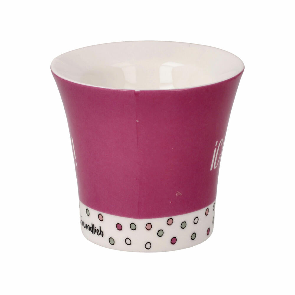 Goebel egg cup set of 2 Barbara Freundlieb - I don't have to do anything, New Bone China, Colorful, 6 cm, 27001321