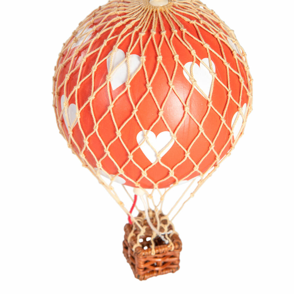 Authentic Models Mobile Flying the Skies Hearts Red, Hanging Decoration, Balloon, Rattan / Paper / Plastic, AP134