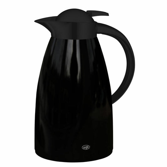 alfi insulated jug SIGNO ONE, insulated jug, jug, coffee pot, stainless steel, Velvet Black Polished, 1 L, 1423232100