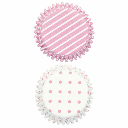 Birkmann Papierbackförmchen, 100 Stück, Backförmchen, Muffinbackform, Muffinform, Rosa, Ø 7 cm, 444683