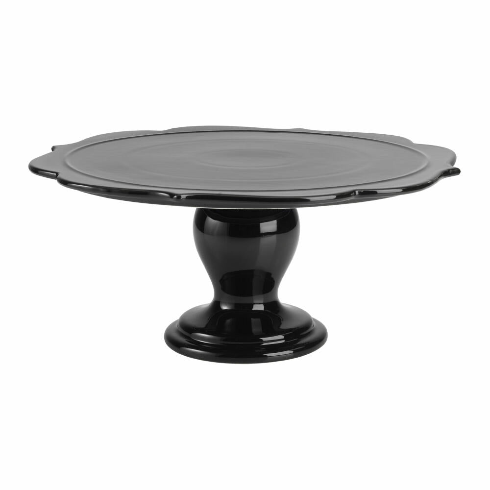 Birkmann Avantgarde cake plate, cake plate, plate, ceramic, glossy black, Ø 34 cm, 443617