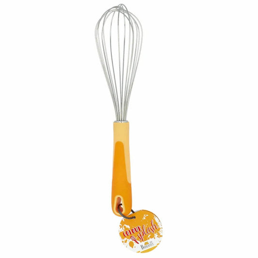 Birkmann Colour Kitchen whisk, mixing whisk, whipping whisk, stainless steel / plastic, orange, 27 cm, 422353