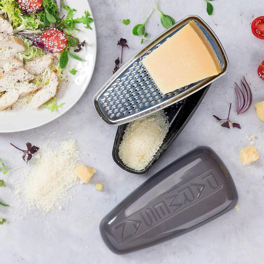 Fackelmann Food &amp; More Parmesan Grater and Storage Box, Cheese Grater, Parmesan Grater, 45463