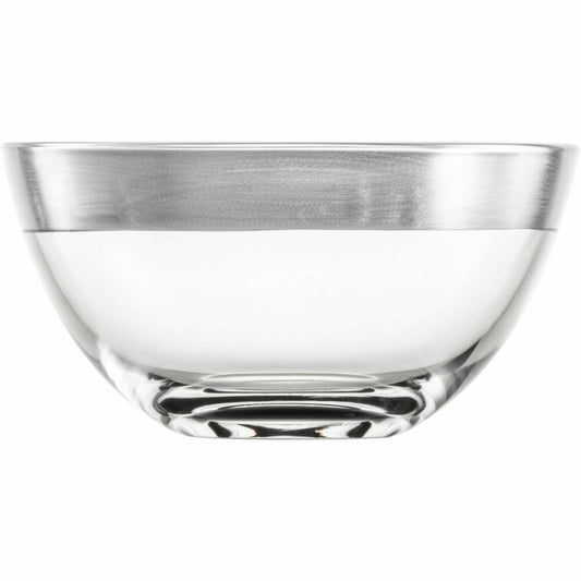 Eisch Schale Puro, Müslischale, Dessertschale, Dekoschale, Kristallglas, Silber, Ø 14 cm, 73756714