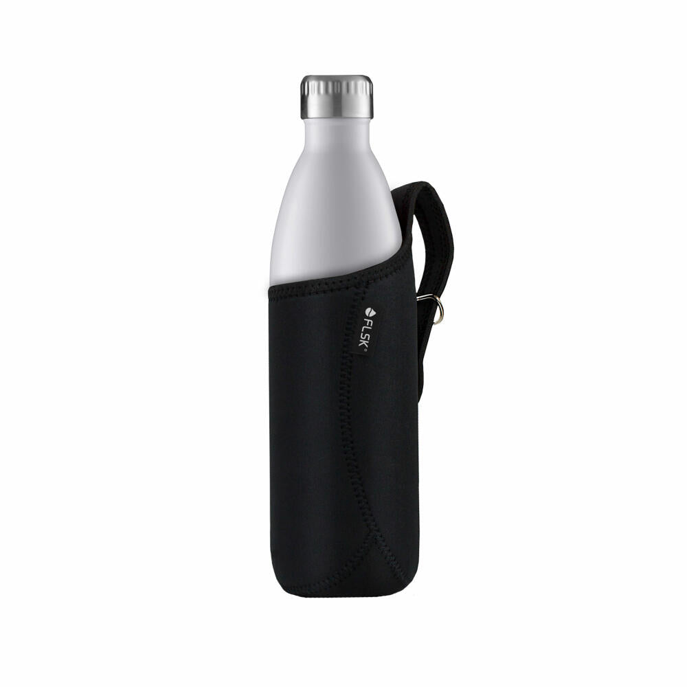 FLSK Neoprene Bag BLCK, for 1 L Insulated Bottles, Neoprene Bag, Cover, Black, FL-1000-NS-BLCK-021