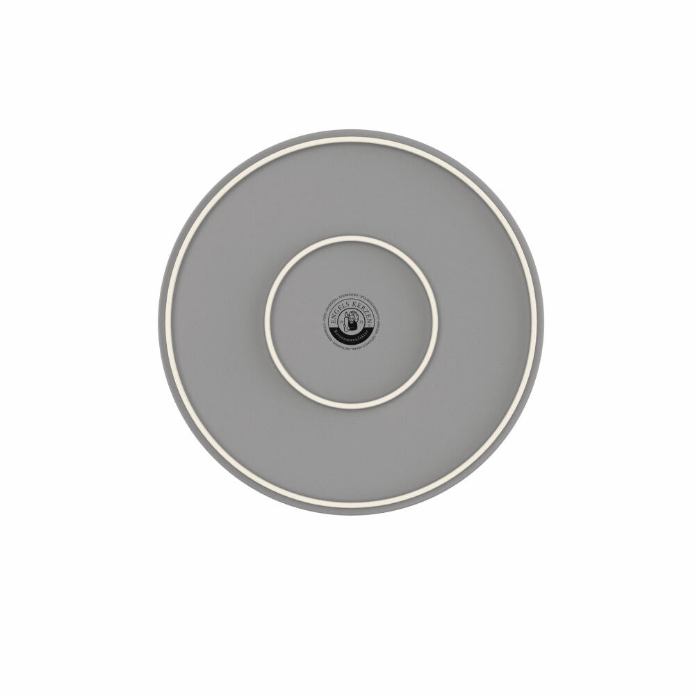 Engels Kerzen candle plate Henry L, ceramic, light grey, Ø 27 cm, 50009008700