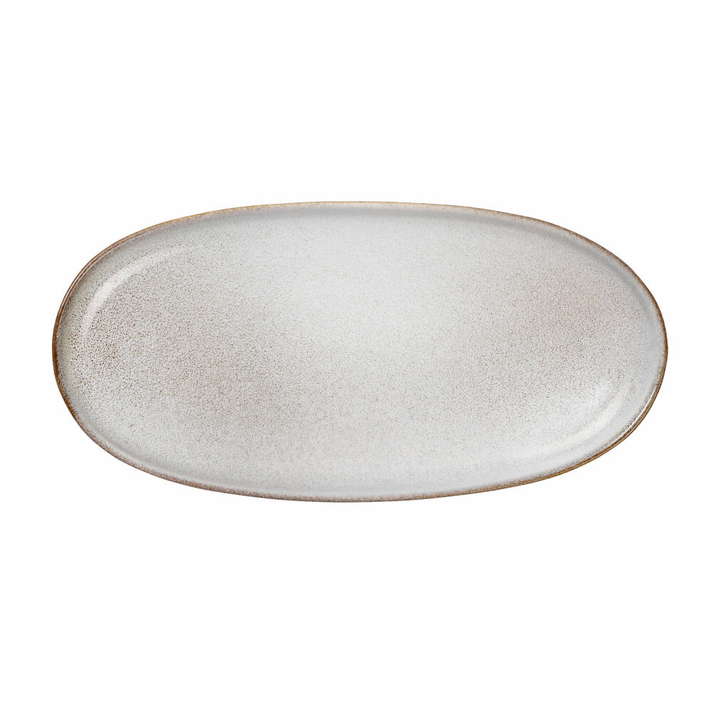 ASA Selection aperitif plate oval Sand, stoneware, nude, 20 x 10 cm, 27121107