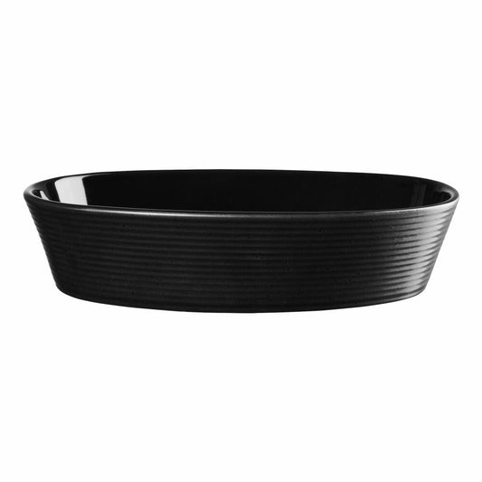 ASA Selection Auflaufform kitchenart oval Black, Backform, Steinzeug, Schwarz matt, 25 x 18 cm, 54521190