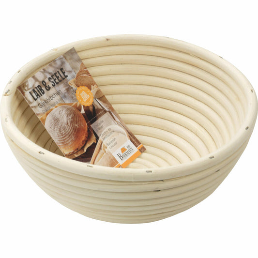 Birkmann Laib &amp; Seele Proofing Basket Round Small, Proofing Basket, Proofing Basket, Bread Basket, Bread Form, Rattan, Ø 20 cm, 208964