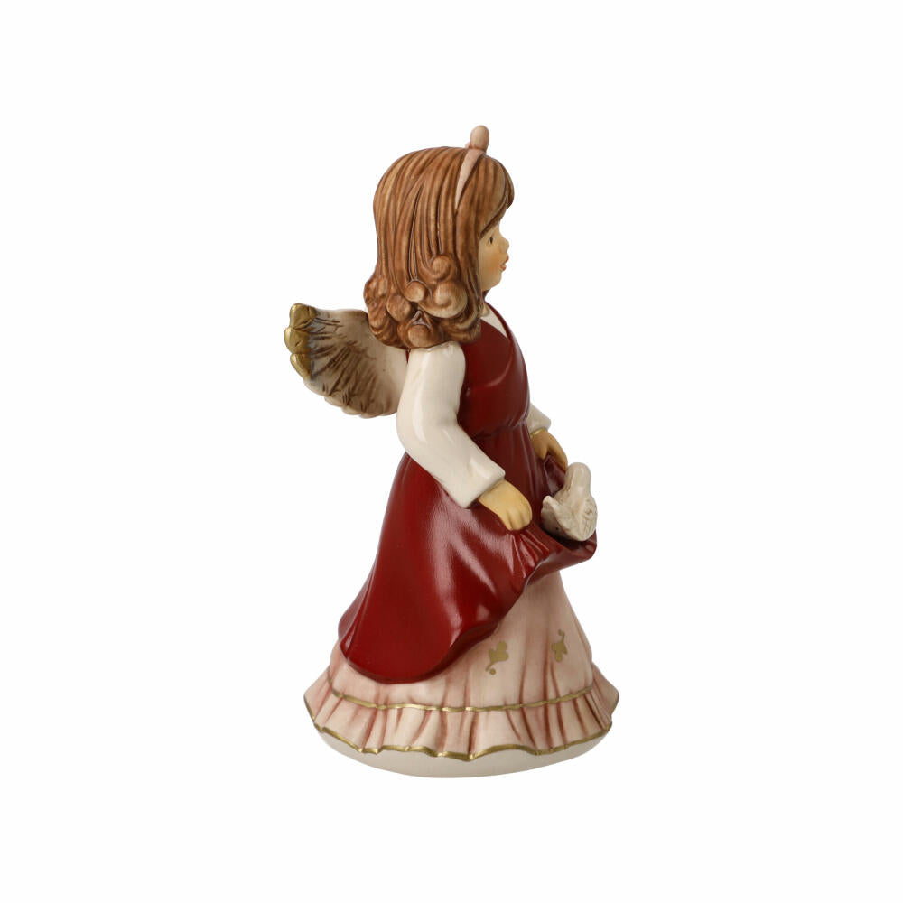 Goebel Angel Peace Angel, decorative figure, Christmas, stoneware, Bordeaux, 14.5 cm, 41672291