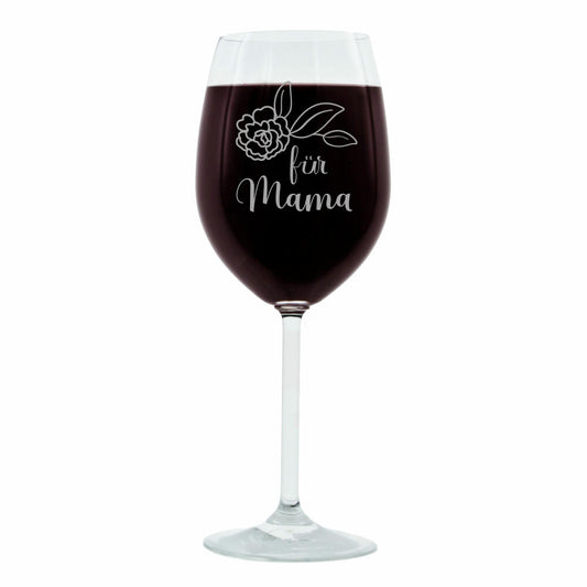 Leonardo wine glass, gift mood glass with engraving, mood glass, for mom, bold, 400 ml