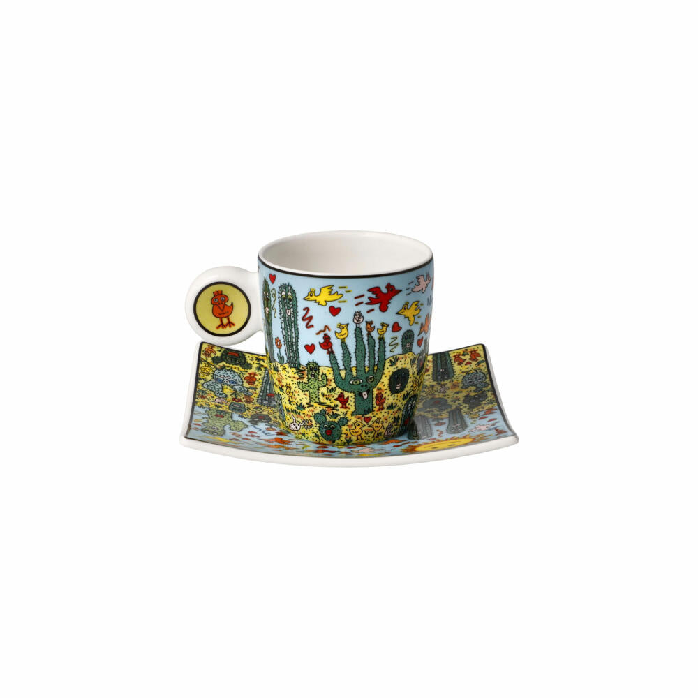 Goebel espresso cup James Rizzi - Desert Life, Fine Bone China, colorful, 0.1 L, 26102721