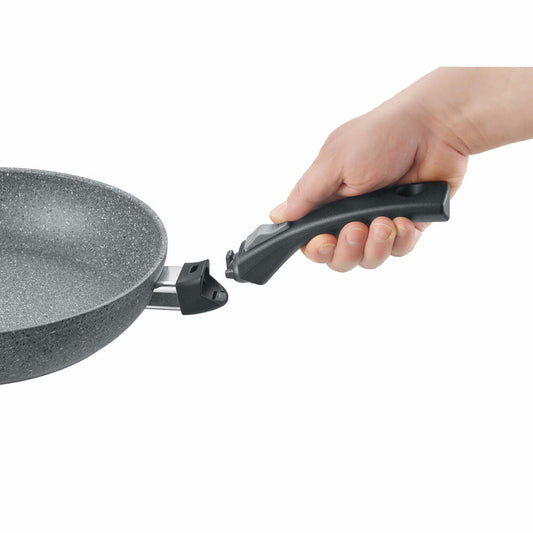 Berndes Alu Click Induction Sauté Pan, Pan, Aluminium, Grey, 28 cm, 0119090128