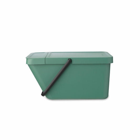 Brabantia Abfallbehälter Sort & Go, Abfalleimer, Mülleimer, Kunststoff, Fir Green, 20 L, 277740