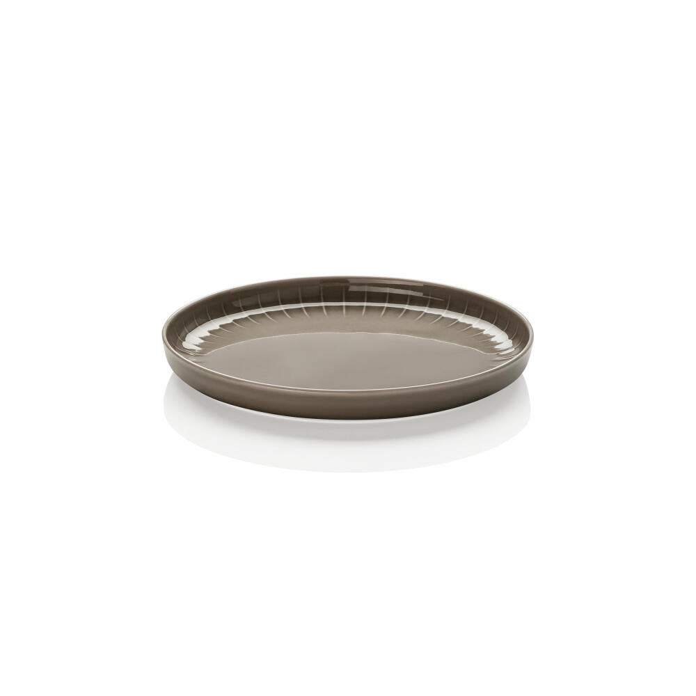 Rosenthal Gourmetteller flach Joyn Grey, Teller, Porzellan, Grau, 22 cm, 44020-640202-10722