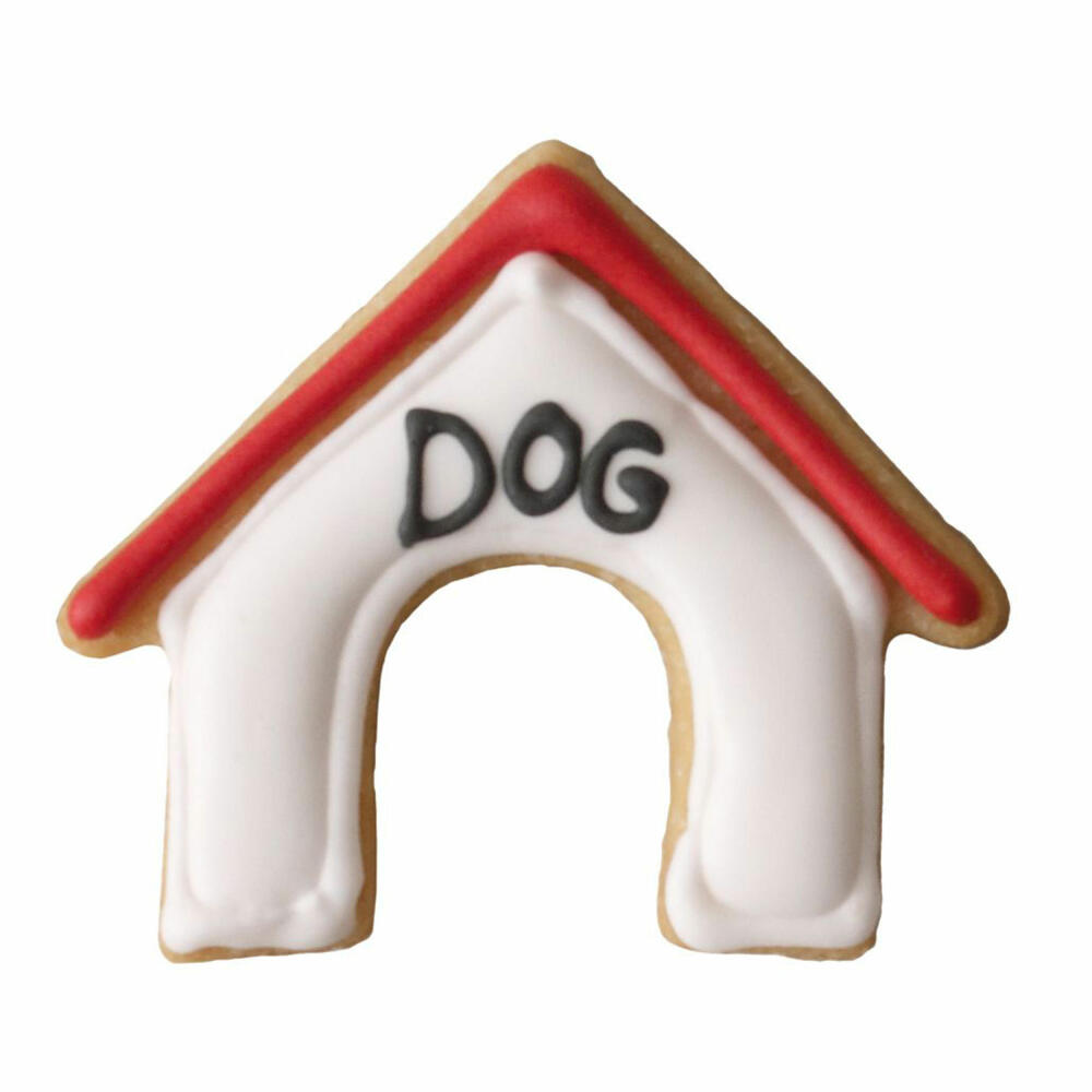 Birkmann cookie cutter dog house, cookie cutter, cookie shape, biscuit, cookies, stainless steel, 6 cm, 191402