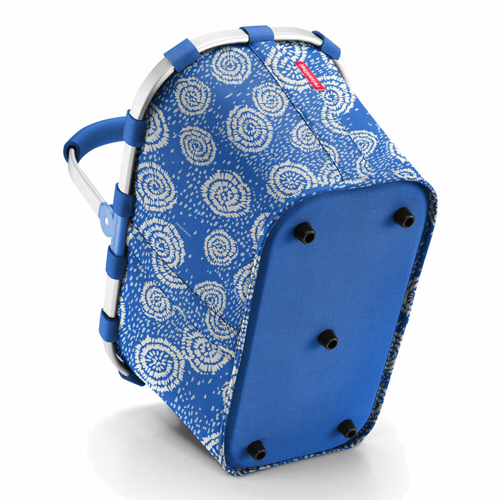 reisenthel carrybag, Einkaufskorb, Korb, Picknickkorb, Tragetasche, Polyestergewebe, Batik Strong Blue, 22 L, BK4070