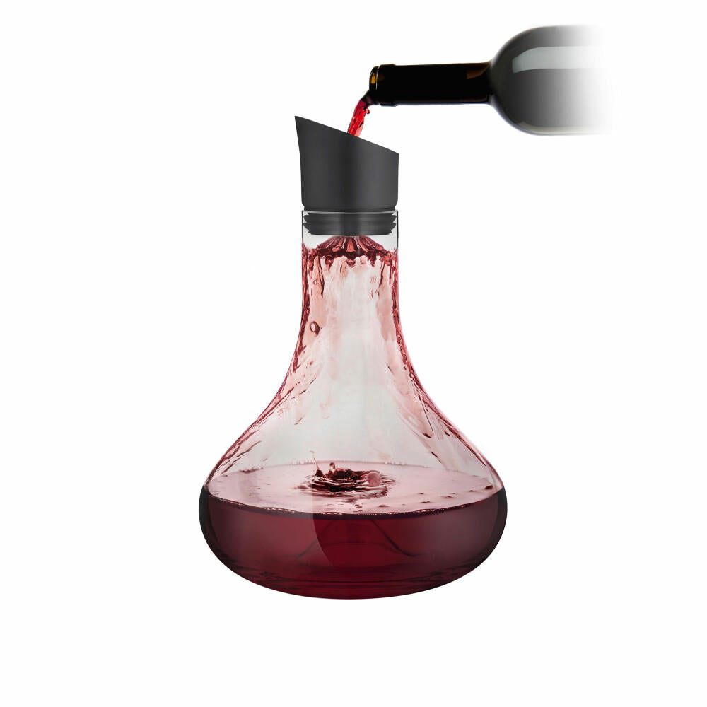 Blomus Dekantierkaraffe Alpha Smoke, Glas, edelstahl Pulverbeschichtet, 26.5 cm, 64362