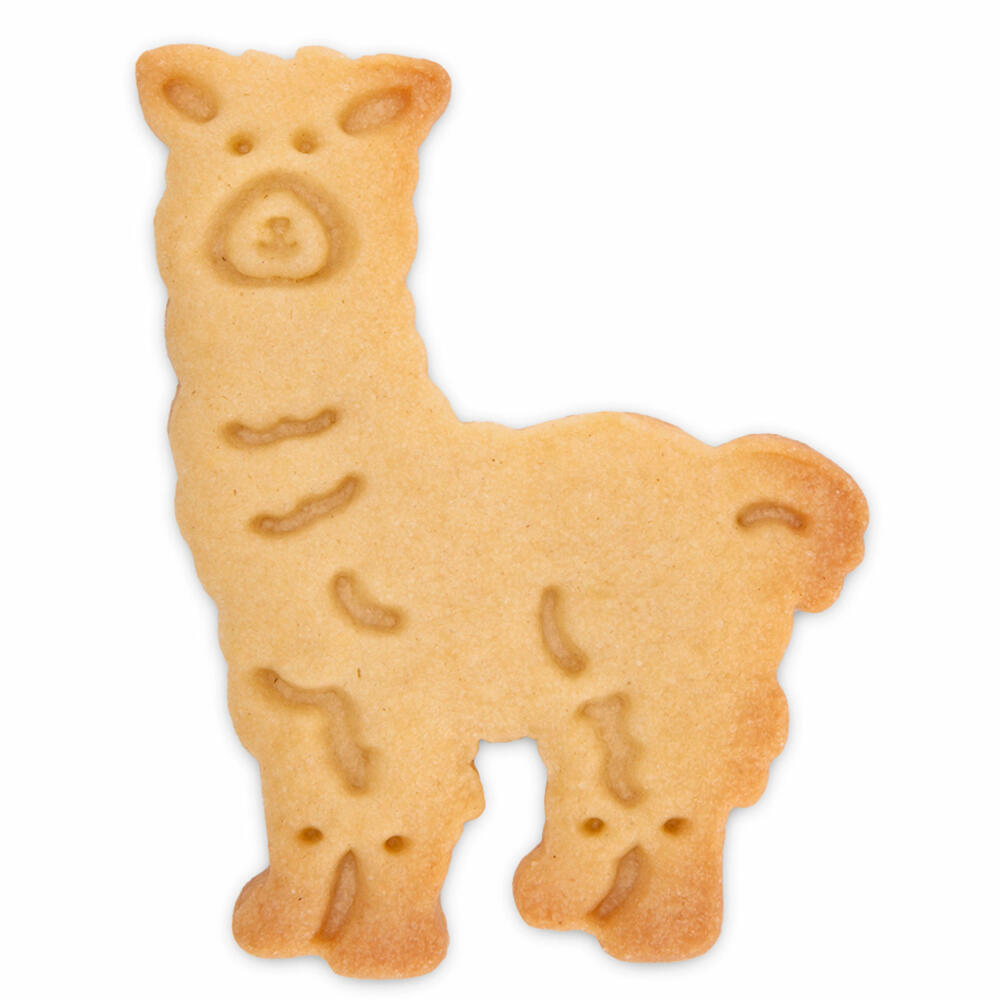 Städter embossed cookie cutter with ejector llama, cookie cutter, cookie mold, biscuit, cookies, plastic, 7.5 cm, 171855