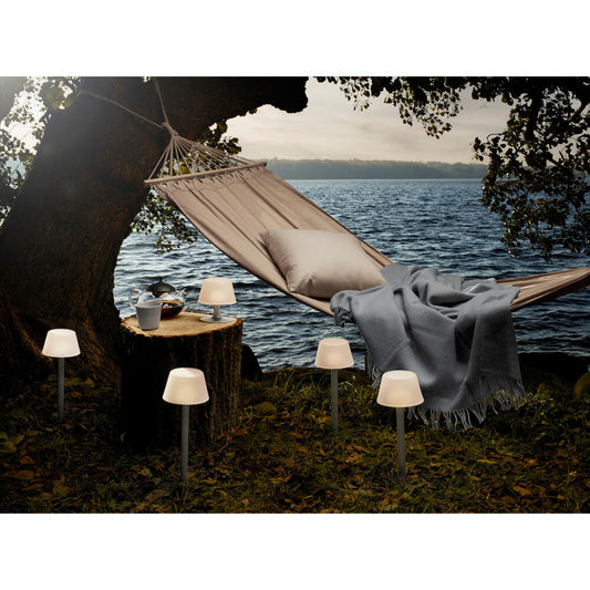 Eva Solo SunLight table lamp, solar light, table lamp, outdoor light, aluminum/glass, frosted, 15 cm, 571337