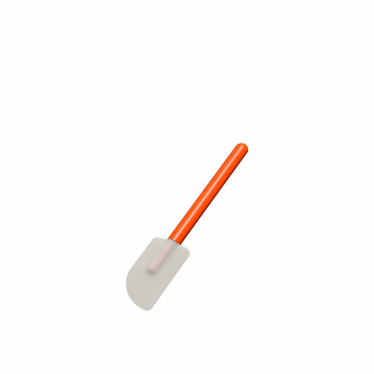 Rosti dough scraper Classic S, spatula, melamine, silicone, carrot, 20 cm, 23734