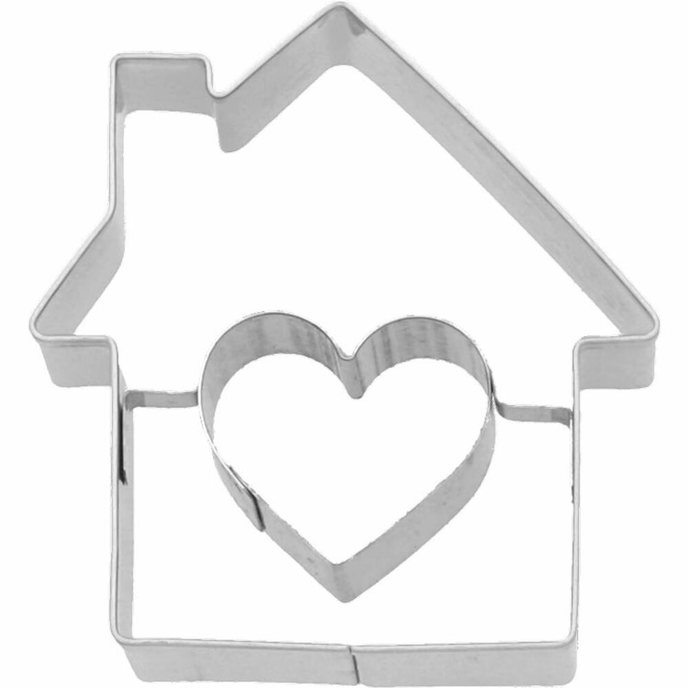 Birkmann Cookie Cutter Sweet Home, Cookie Cutter, Cookie Mold, Biscuit, Cookies, Stainless Steel, 6 cm, 189751