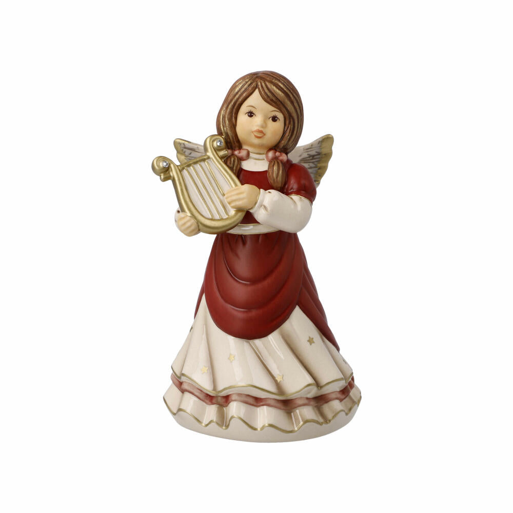 Goebel Angel Heavenly Harp Playing, Stoneware, Bordeaux, 15.5 cm, 41648291