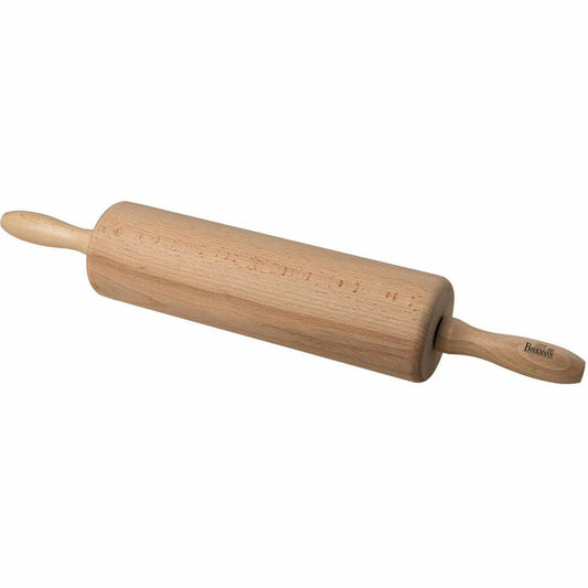 Birkmann Easy Baking rolling pin, rolling pin, baking accessories, kitchen helper, wood, 25 cm, 340527