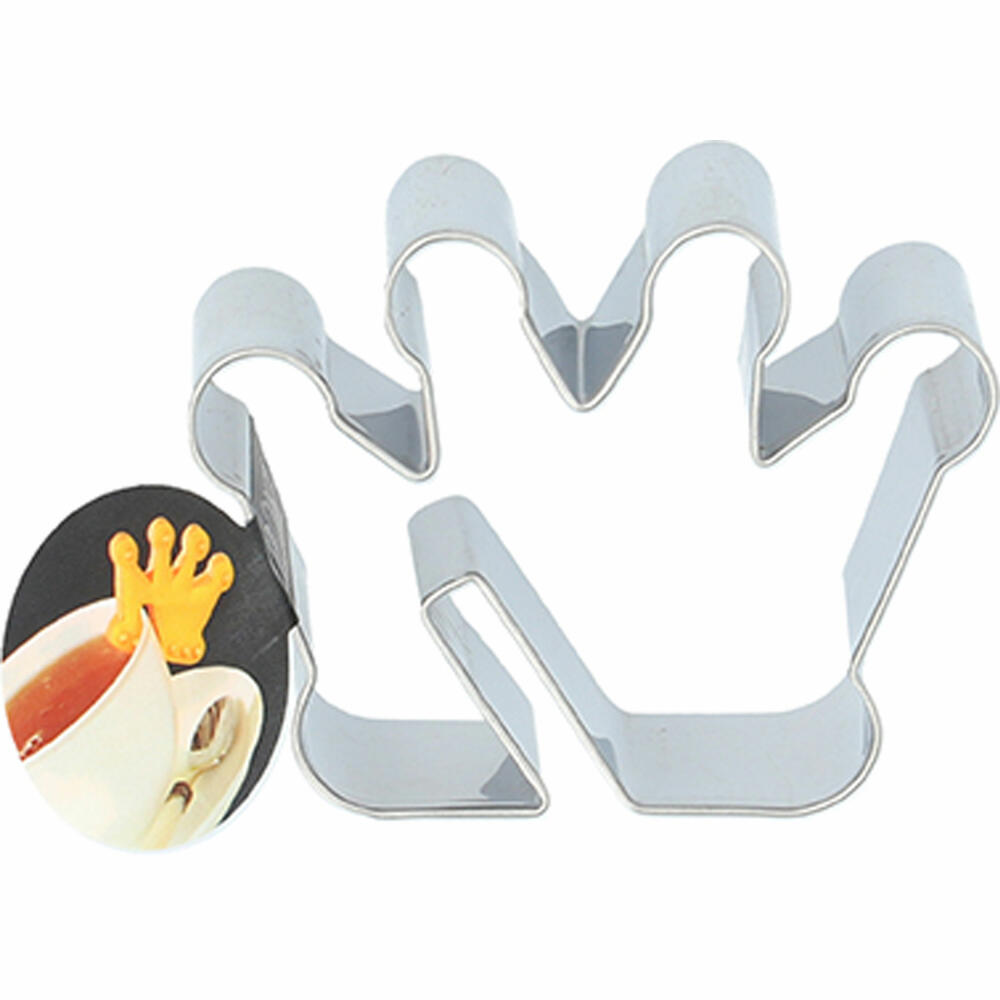 Birkmann cookie cutter VIP crown, cookie cutter, cookie shape, biscuit, biscuits, stainless steel, 6.5 cm, 198609