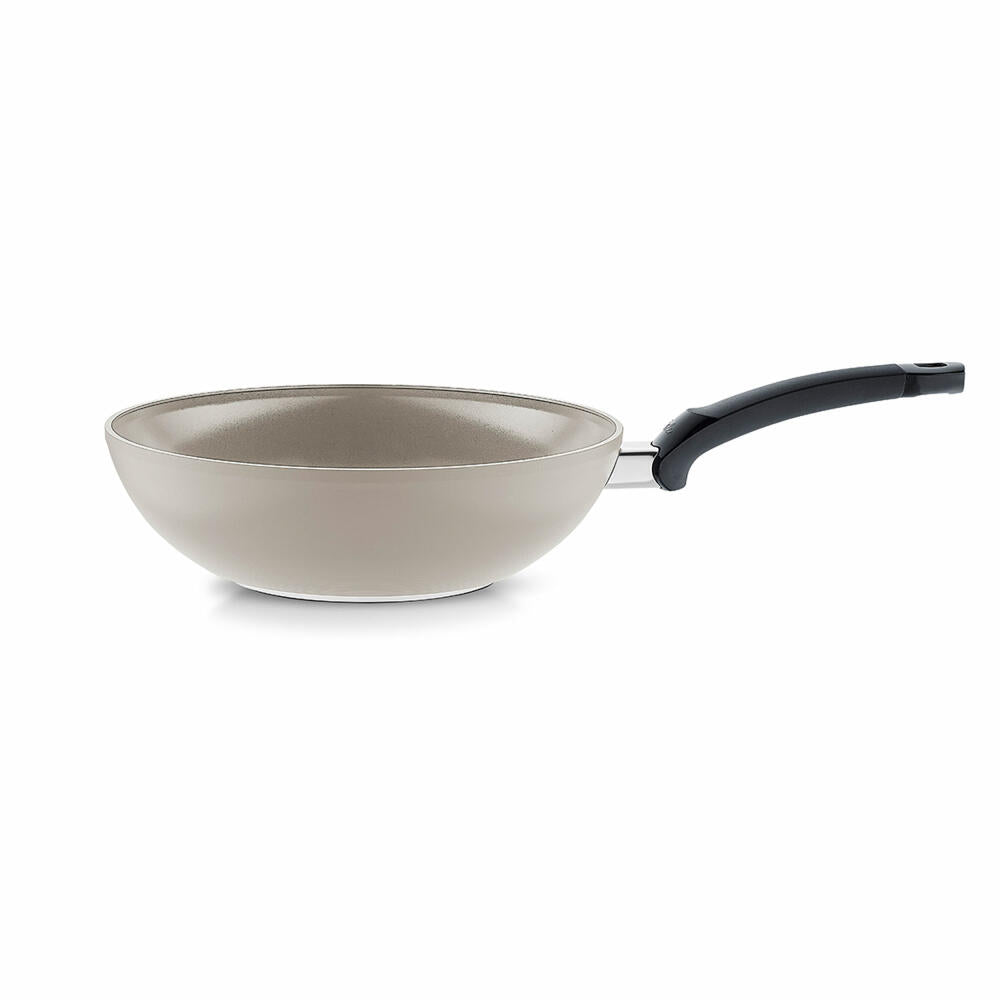 Fissler wok pan Ceratal, wok, aluminum, gray, 28 cm, 100-820-28-100