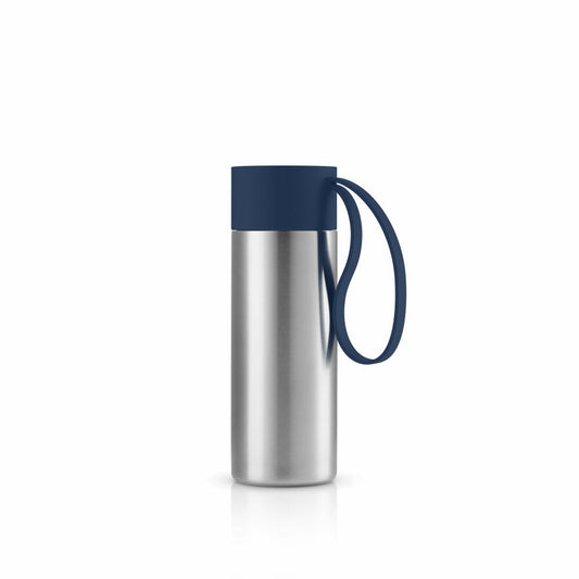 Eva Solo Isolierbecher To Go Cup, Edelstahl, Kunststoff, Silikon, Navy Blue, 350 ml, 567000