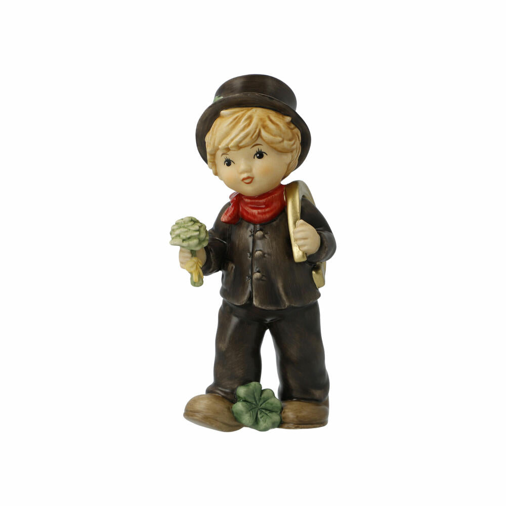 Goebel Figurine Chimney Sweep with Horseshoe, Christmas, Lucky Charm, Stoneware, Colorful, 10638351