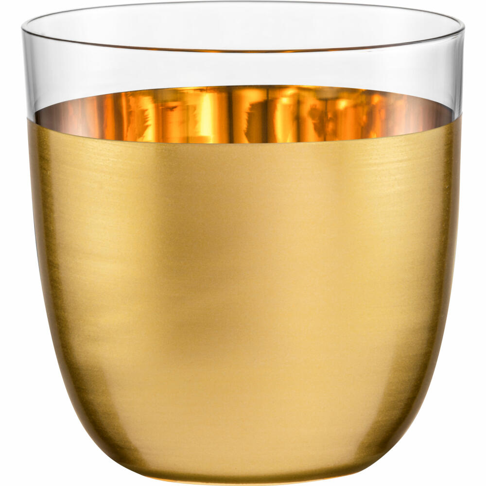 Eisch Becher Cosmo collect, 2er Set, Wasserglas, Trinkglas, Kristallglas, Gold, 390 ml, 70510419