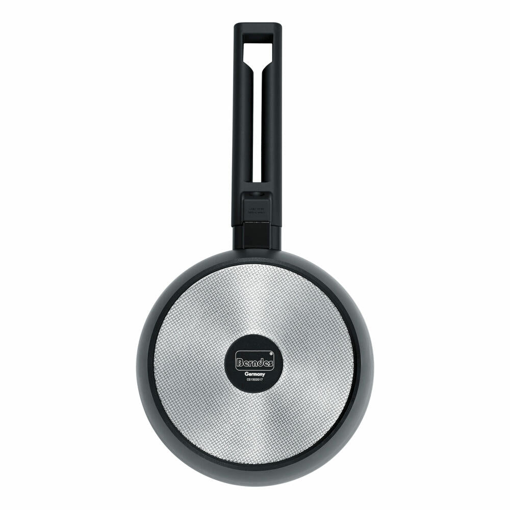 Berndes Alu Induction Saucepan, Cooking Pot, Non-Stick Coating, Aluminium, Black, Ø 16 cm, 011351