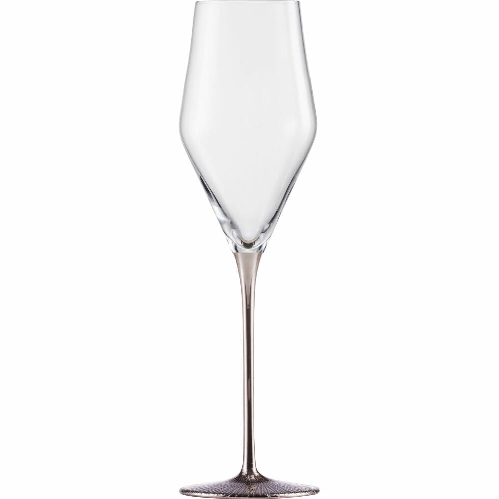 Eisch Champagnergläser Ravi Platin, 2er Set, Champagnerglas, Glas, Kristallglas, 260 ml, 75851870