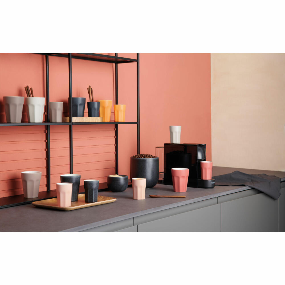 ASA Selection ti amo colore Becher Cappuccino, Cappuccinobecher, Kaffeetasse, Tasse, Steingut, Limestone, 250 ml, 5180228