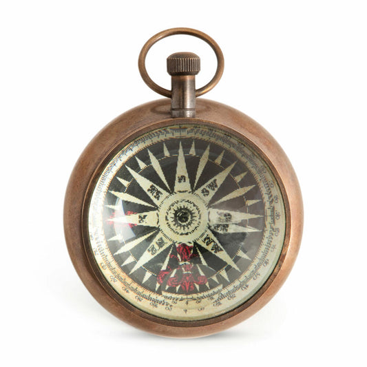 Authentic Models Pocket Watch Eye of Time Porthole Bronze, Brass, Glass, SC055