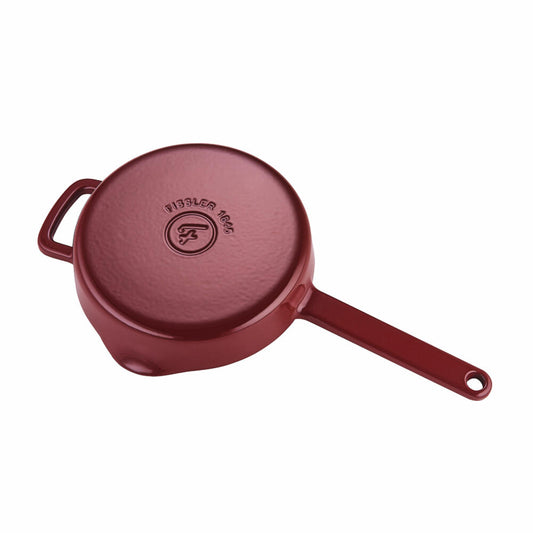 Fissler pan Moments Collection, frying pan, cast iron, burgundy, 24 cm, 064-310-24-100