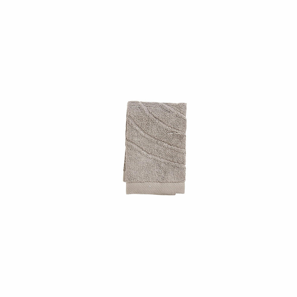 Zone Denmark Washcloth Time Concrete, 100% Cotton, Grey, 30 x 30 cm, 33621