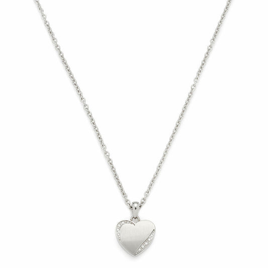 Leonardo Jewels Grazia Halskette, Hals Kette, Schmuckstück, Edelstahl, Kristallsteine, Klar, 40 cm, 016908