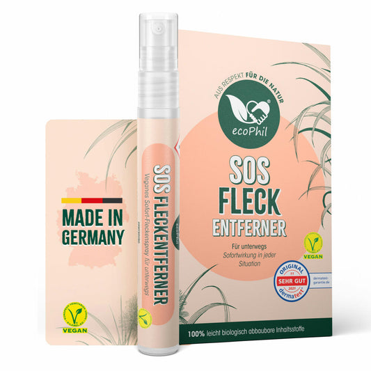 ecoPhil SOS Fleckentferner, zum Aufsprühen mit Sofortwirkung, für Unterwegs, 10 ml