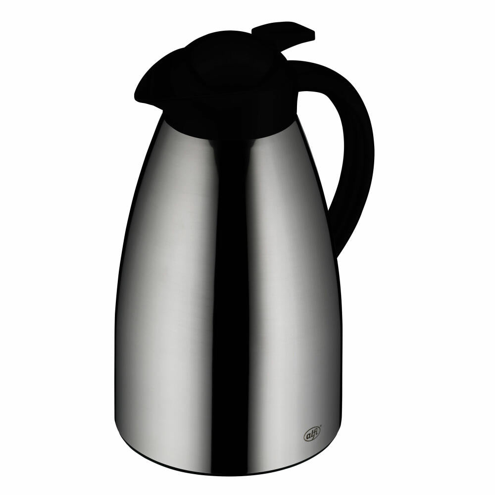 alfi insulated jug SIGNO ONE, insulated jug, jug, coffee pot, stainless steel, Stainless Steel Mat, 1 L, 1423205100